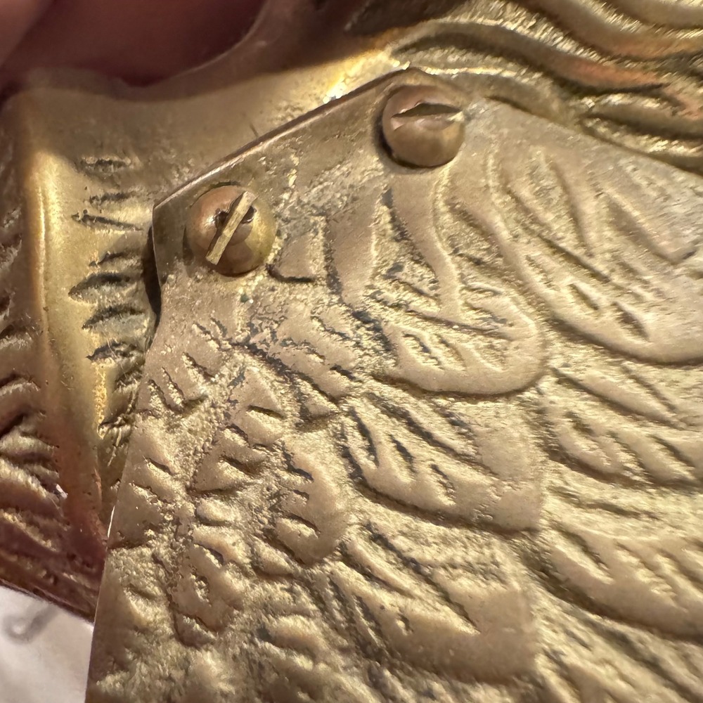 Vintage Brass Rooster‎ Figurine Metal Art Sculpture Made in Hong Kong - Picture 8 of 10